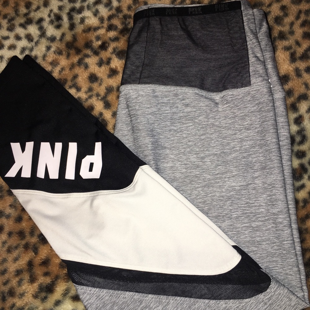 Pink leggings with mesh